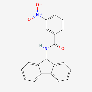 molecular formula C20H14N2O3 B2386478 N-(9H-fluoren-9-yl)-3-nitrobenzamide CAS No. 694473-02-4