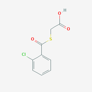 molecular formula C9H7ClO3S B2386539 [(2-Chlorobenzoyl)thio]acetic acid CAS No. 931374-37-7