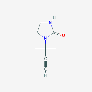 molecular formula C8H12N2O B2386561 1-(2-Methylbut-3-yn-2-yl)imidazolidin-2-one CAS No. 1341288-46-7