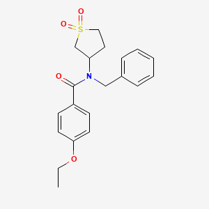 molecular formula C20H23NO4S B2386564 N-benzyl-N-(1,1-dioxidotetrahydrothiophen-3-yl)-4-ethoxybenzamide CAS No. 620554-69-0