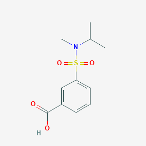 molecular formula C11H15NO4S B2386582 3-[Methyl(propan-2-yl)sulfamoyl]benzoic acid CAS No. 747411-03-6
