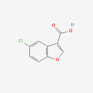 molecular formula C9H5ClO3 B2386584 5-Chloro-1-benzofuran-3-carboxylic acid CAS No. 93670-31-6