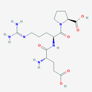 molecular formula C16H28N6O6 B238671 Glutamyl-arginyl-proline CAS No. 131837-03-1