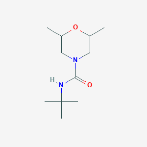 molecular formula C11H22N2O2 B2386722 N-tert-butyl-2,6-dimethylmorpholine-4-carboxamide CAS No. 1600125-90-3