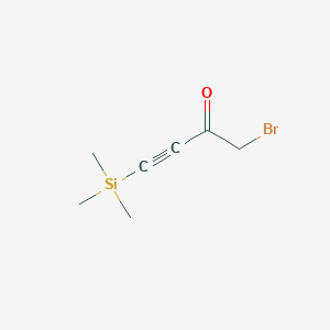 molecular formula C7H11BrOSi B2386743 1-Bromo-4-(trimethylsilyl)but-3-yn-2-one CAS No. 433257-41-1