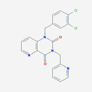 molecular formula C20H14Cl2N4O2 B2386795 1-(3,4-dichlorobenzyl)-3-(pyridin-2-ylmethyl)pyrido[3,2-d]pyrimidine-2,4(1H,3H)-dione CAS No. 941952-68-7