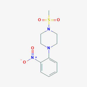 molecular formula C11H15N3O4S B2386804 1-(Methylsulfonyl)-4-(2-nitrophenyl)piperazine CAS No. 400066-89-9