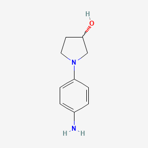 molecular formula C10H14N2O B2386820 (3S)-1-(4-aminophenyl)pyrrolidin-3-ol CAS No. 1416276-67-9