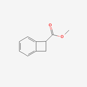 molecular formula C10H8O2 B2386887 Methyl bicyclo[4.2.0]octa-1,3,5-triene-7-carboxylate CAS No. 35095-07-9