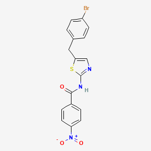 N-(5-(4-Bromobenzyl)-1,3-thiazol-2-YL)-4-nitrobenzamide