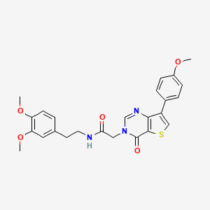 N-[2-(3,4-dimethoxyphenyl)ethyl]-2-[7-(4-methoxyphenyl)-4-oxothieno[3,2-d]pyrimidin-3(4H)-yl]acetamide