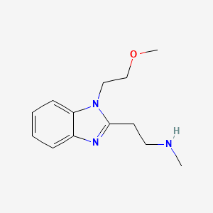 {2-[1-(2-methoxyethyl)-1H-1,3-benzodiazol-2-yl]ethyl}(methyl)amine