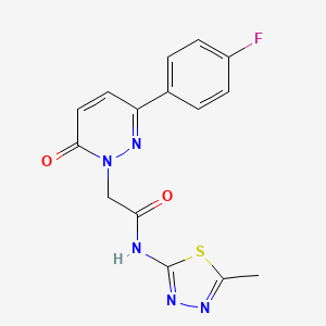 2-(3-(4-fluorophenyl)-6-oxopyridazin-1(6H)-yl)-N-(5-methyl-1,3,4-thiadiazol-2-yl)acetamide