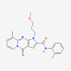 1-(3-methoxypropyl)-9-methyl-4-oxo-N-(o-tolyl)-1,4-dihydropyrido[1,2-a]pyrrolo[2,3-d]pyrimidine-2-carboxamide