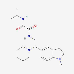 N1-isopropyl-N2-(2-(1-methylindolin-5-yl)-2-(piperidin-1-yl)ethyl)oxalamide