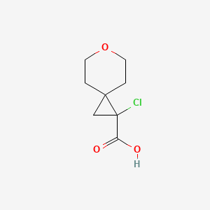 2-Chloro-6-oxaspiro[2.5]octane-2-carboxylic acid