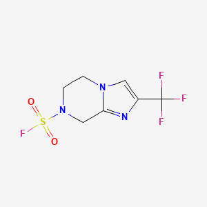 2-(Trifluoromethyl)-6,8-dihydro-5H-imidazo[1,2-a]pyrazine-7-sulfonyl fluoride