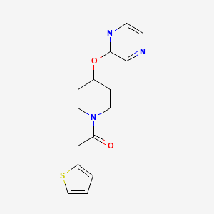 1-(4-(Pyrazin-2-yloxy)piperidin-1-yl)-2-(thiophen-2-yl)ethanone