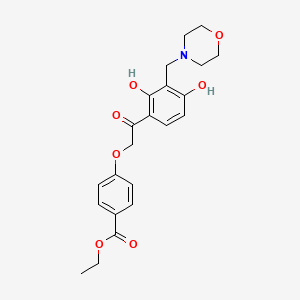 Ethyl 4-{2-[2,4-dihydroxy-3-(morpholin-4-ylmethyl)phenyl]-2-oxoethoxy}benzoate