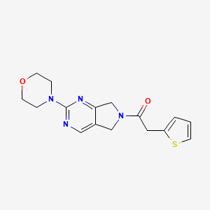 1-(2-morpholino-5H-pyrrolo[3,4-d]pyrimidin-6(7H)-yl)-2-(thiophen-2-yl)ethanone