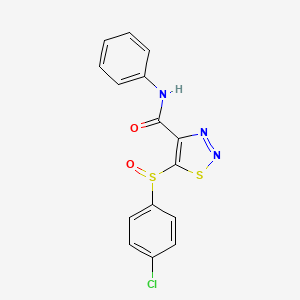 5-[(4-chlorophenyl)sulfinyl]-N-phenyl-1,2,3-thiadiazole-4-carboxamide