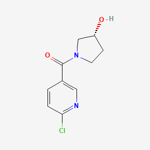 (3R)-1-(6-Chloropyridine-3-carbonyl)pyrrolidin-3-ol