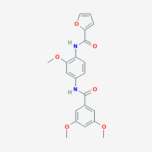 N-{4-[(3,5-dimethoxybenzoyl)amino]-2-methoxyphenyl}-2-furamide