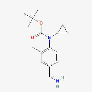tert-butyl N-[4-(aminomethyl)-2-methylphenyl]-N-cyclopropylcarbamate