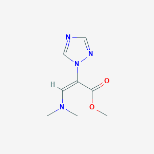 methyl (E)-3-(dimethylamino)-2-(1,2,4-triazol-1-yl)prop-2-enoate