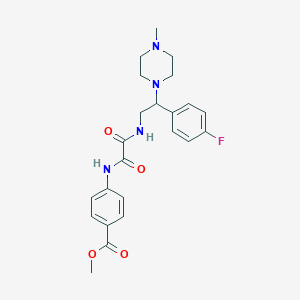 Methyl 4-(2-((2-(4-fluorophenyl)-2-(4-methylpiperazin-1-yl)ethyl)amino)-2-oxoacetamido)benzoate