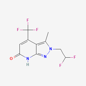 2-(2,2-Difluoroethyl)-3-methyl-4-(trifluoromethyl)-2H-pyrazolo[3,4-b]pyridin-6(7H)-one