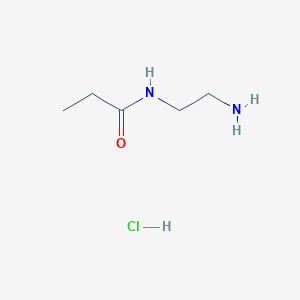 molecular formula C5H13ClN2O B2387136 N-(2-Aminoethyl)propionamide hydrochloride CAS No. 1384127-68-7