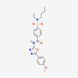 4-[butyl(ethyl)sulfamoyl]-N-[5-(4-methoxyphenyl)-1,3,4-oxadiazol-2-yl]benzamide