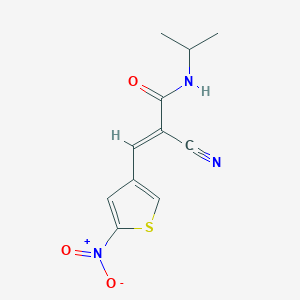 (E)-2-cyano-3-(5-nitrothiophen-3-yl)-N-propan-2-ylprop-2-enamide