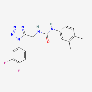 1-((1-(3,4-difluorophenyl)-1H-tetrazol-5-yl)methyl)-3-(3,4-dimethylphenyl)urea