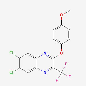 6,7-Dichloro-2-(4-methoxyphenoxy)-3-(trifluoromethyl)quinoxaline