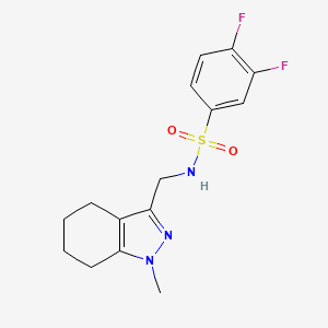 3,4-difluoro-N-((1-methyl-4,5,6,7-tetrahydro-1H-indazol-3-yl)methyl)benzenesulfonamide