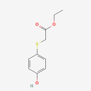 molecular formula C10H12O3S B2387171 Ethyl 2-[(4-hydroxyphenyl)sulfanyl]acetate CAS No. 30519-00-7