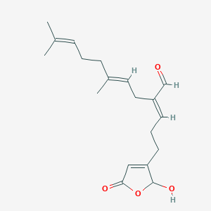 molecular formula C12H10F2N2O B238719 Manoalogue CAS No. 136440-42-1
