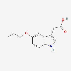 molecular formula C13H15NO3 B2387195 2-(5-Propoxy-1H-indol-3-YL)acetic acid CAS No. 1270002-51-1