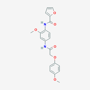 N-(2-methoxy-4-{[(4-methoxyphenoxy)acetyl]amino}phenyl)-2-furamide