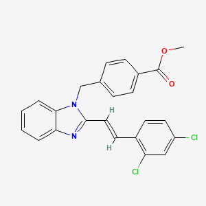 Methyl 4-((2-(2,4-dichlorostyryl)-1H-1,3-benzimidazol-1-yl)methyl)benzenecarboxylate