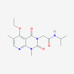 molecular formula C16H22N4O4 B2387222 2-(5-ethoxy-1,6-dimethyl-2,4-dioxopyrido[2,3-d]pyrimidin-3-yl)-N-propan-2-ylacetamide CAS No. 941898-30-2