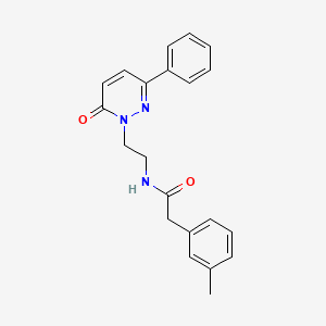N-(2-(6-oxo-3-phenylpyridazin-1(6H)-yl)ethyl)-2-(m-tolyl)acetamide