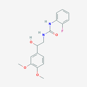 1-(2-(3,4-Dimethoxyphenyl)-2-hydroxyethyl)-3-(2-fluorophenyl)urea
