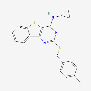 N-cyclopropyl-2-[(4-methylbenzyl)sulfanyl][1]benzothieno[3,2-d]pyrimidin-4-amine