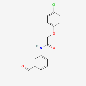 molecular formula C16H14ClNO3 B2387237 N-(3-acetylphenyl)-2-(4-chlorophenoxy)acetamide CAS No. 303795-40-6