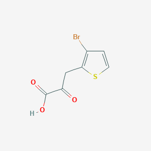 molecular formula C7H5BrO3S B2387262 3-(3-Bromothiophen-2-yl)-2-oxopropanoic acid CAS No. 1545103-73-8