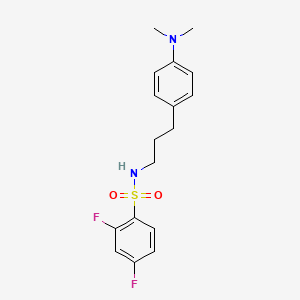 molecular formula C17H20F2N2O2S B2387267 N-(3-(4-(dimethylamino)phenyl)propyl)-2,4-difluorobenzenesulfonamide CAS No. 954065-18-0