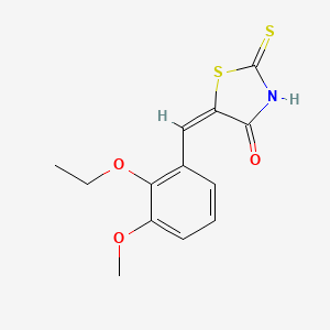 (5E)-5-(2-ethoxy-3-methoxybenzylidene)-2-mercapto-1,3-thiazol-4(5H)-one